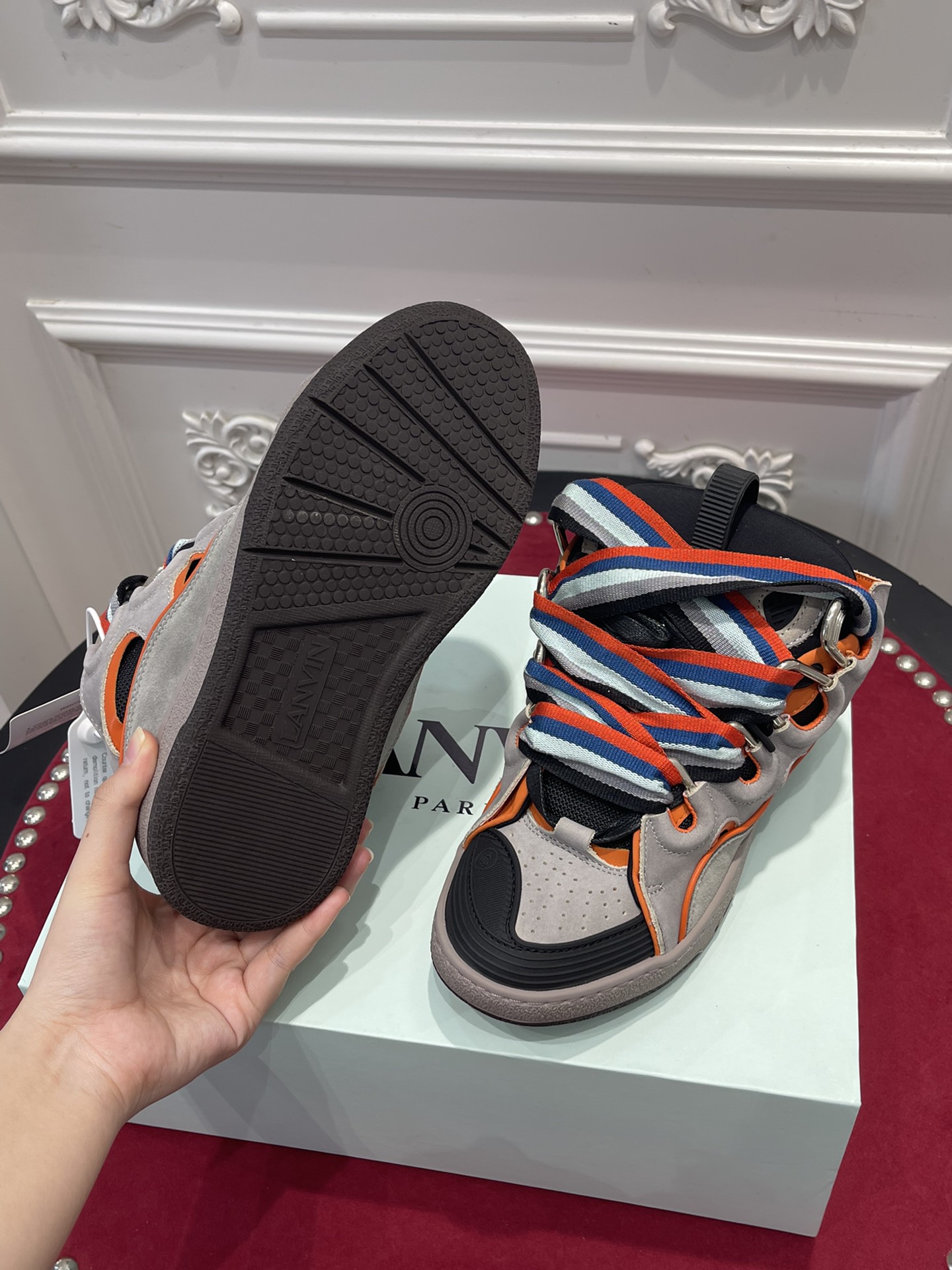 LANVIN CURB SNEAKERS